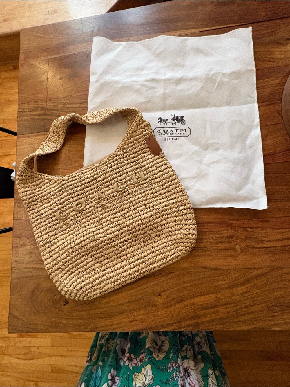 Natural Raffia Summer Beach Shoulder Bag - Picture 3 of 10